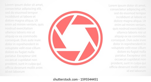 Shutter vector icon. the Shutter for the camera. the Shutter for the photo. Shutter for shooting icon. photographer of icon.