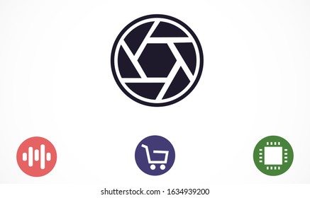Shutter vector icon. the Shutter for the camera. the Shutter for the photo. Shutter for shooting icon. photographer of icon.