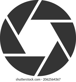 Shutter vector icon. A flat illustration design of Shutter icon on a white background.
