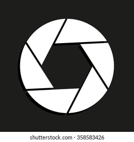 Shutter -  vector icon with shadow
