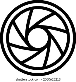 shutter Vector illustration on a transparent background. Premium quality symbols. Stroke vector icon for concept and graphic design.