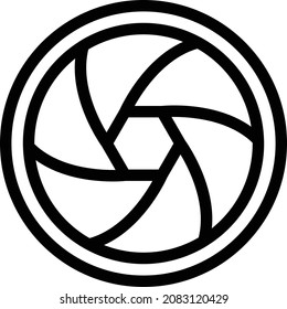 shutter Vector illustration on a transparent background. Premium quality symbols. Stroke vector icon for concept and graphic design.