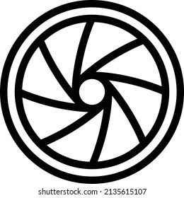 shutter Vector illustration on a transparent background. Premium quality symbols. Stroke vector icon for concept and graphic design.