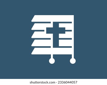 Obturador concepto de diseño de logotipo de Windows y Cross