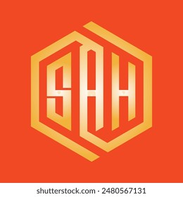 Logo de la Agencia Shutterstock: logotipo de un Vector con temática de pentágono que destaca la tipografía. Diseño moderno y elegante, perfecto para representar el espíritu dinámico y creativo de la agencia en un diseño visualmente atractivo