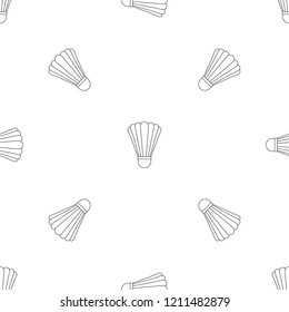 Shuttle birdie equipment pattern seamless vector repeat geometric for any web design