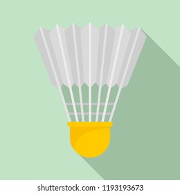 Shuttle birdie icon. Flat illustration of shuttle birdie vector icon for web design