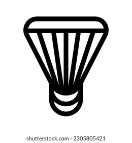Shuttle Cock Icon Vector Symbol Design Illustration