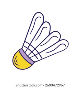 Shuttle doodle icon with white background vector stock illustration