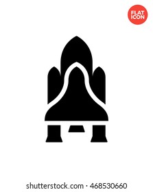 Shuttle Icon Flat Style Isolated Vector Illustration