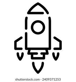 Ilustración de icono de lanzadera para web, aplicación, infografía, etc