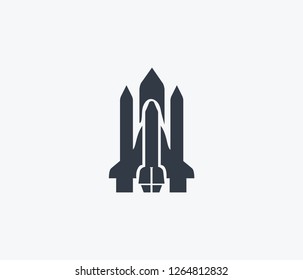Shuttle icon isolated on clean background. Shuttle icon concept drawing icon in modern style. Vector illustration for your web mobile logo app UI design.