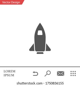 shuttle icon. Vector illustration EPS 10.