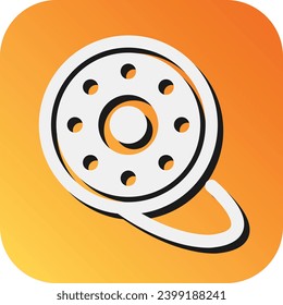 Shuttle Vector Glyph Gradient Background Icon For Personal And Commercial Use.
