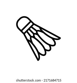 shuttlecock badminton icon vector design trendy