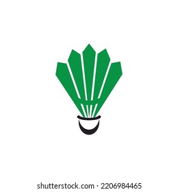 shuttlecock badminton  icon vector illustration logo design