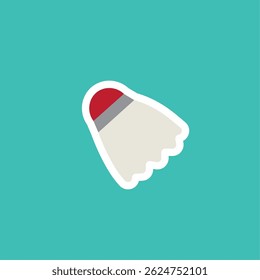 Shuttlecock badminton icon. Vector illustration