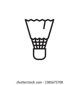 shuttlecock, badminton icon vector template