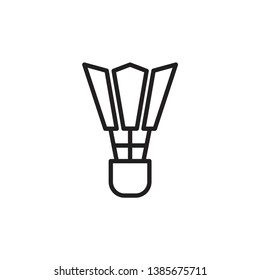 shuttlecock, badminton icon vector template