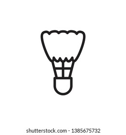 shuttlecock, badminton icon vector template