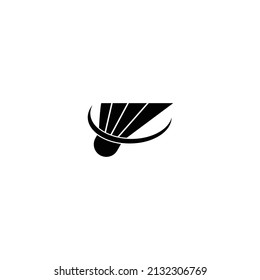 logo du badminton shuttlecock, illustration vectorielle