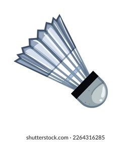 shuttlecock ball sport cartoon. shuttlecock ball sport sign. isolated symbol vector illustration