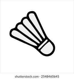 Shuttlecock computer graphic art vector