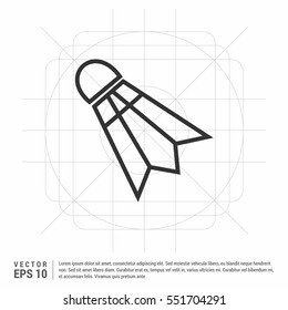 Shuttlecock icon.

