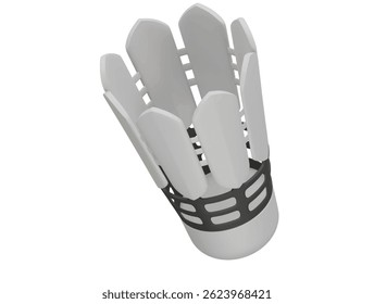  shuttlecock icon 3d illustration render

