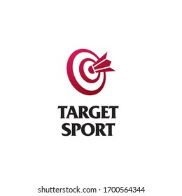 Shuttlecock icon with bulls eye target. You can use for Sport center, Badminton Championship Logo, tournament, Badminton Club