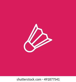 shuttlecock icon. shuttlecock design