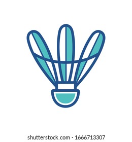 shuttlecock icon design, flat style icon collection