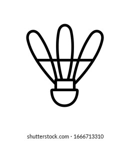 shuttlecock icon design, flat style icon collection