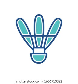 shuttlecock icon design, flat style icon collection