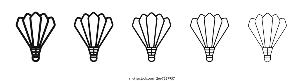 Shuttlecock diseño de iconos, logotipo, App, interfaz de usuario. Ilustración vectorial, EPS