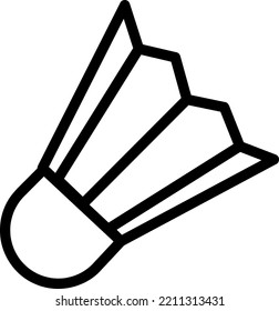shuttlecock icon. shuttlecock design on white background..eps
