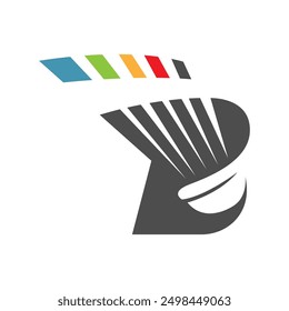 Shuttlecock icon design template illustration