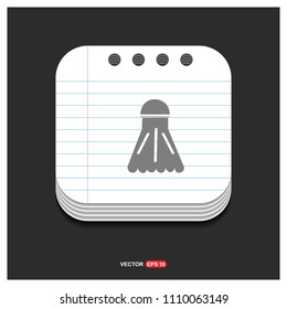 Shuttlecock Icon - Free vector icon