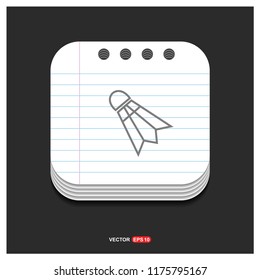 Shuttlecock Icon - Free vector icon