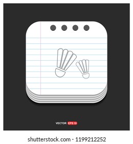 Shuttlecock Icon - Free vector icon