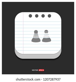 Shuttlecock Icon - Free vector icon