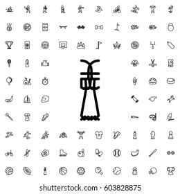 Shuttlecock icon illustration isolated vector sign symbol. sports icons vector set.