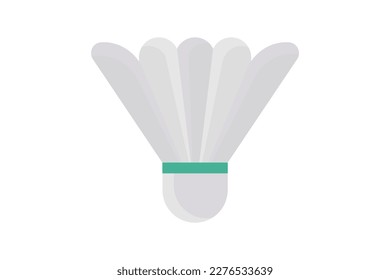 Shuttlecock icon illustration. icon related to badminton, sport. Flat icon style. Simple vector design editable