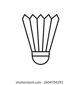 Shuttlecock icon isolated. simple vector icon on white background
