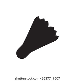 Shuttlecock icon isolated. vector icon on white background