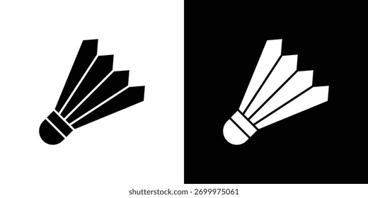 Shuttlecock icon, logo elements of graphic designs