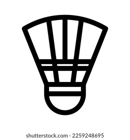 shuttlecock icon or logo isolated sign symbol vector illustration - high quality black style vector icons