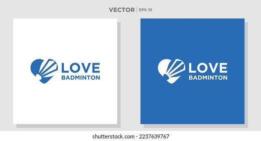 Shuttlecock icon with love. You can use for Sport logo and Badminton Championship Logo