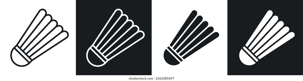 Shuttlecock icon pack for app and website ui designs.