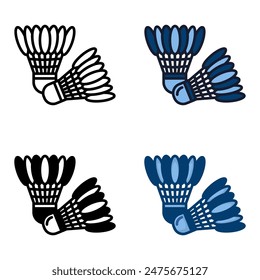 El icono de Shuttlecock representa un proyectil de alto arrastre utilizado en bádminton, con plumas o material sintético.